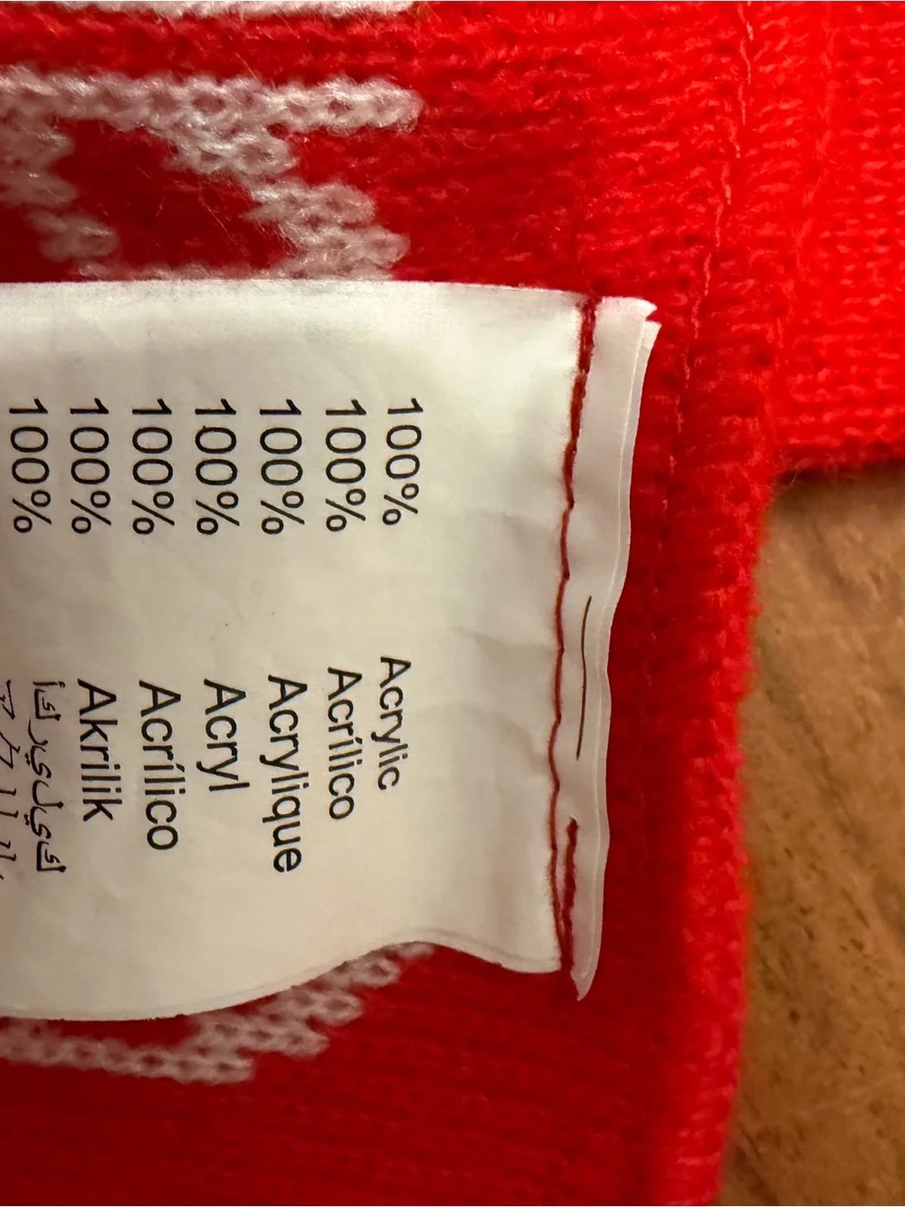 Budweiser Red and White FIFA World Cup Knit Scarf Qatar 2022